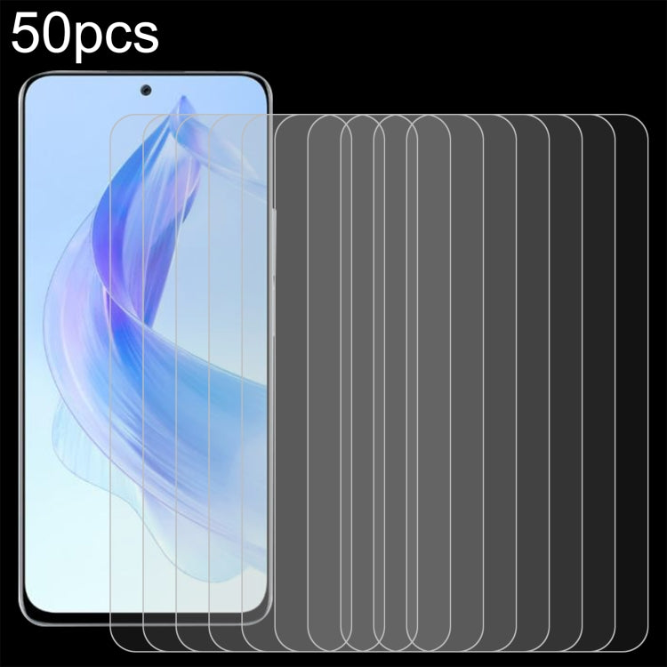 For Honor X50i 50pcs 0.26mm 9H 2.5D Tempered Glass Film