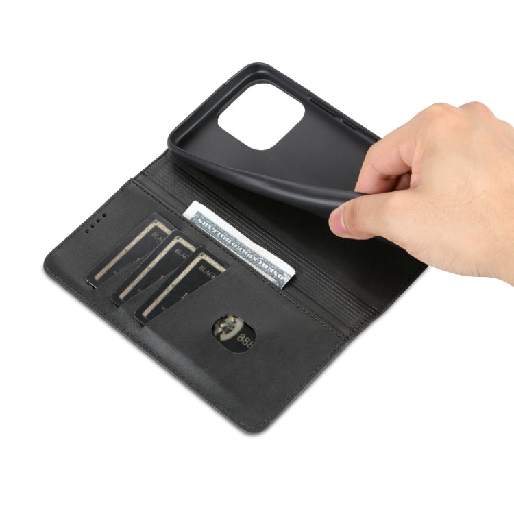 For Honor X5 AZNS Magnetic Calf Texture Flip Leather Phone Case