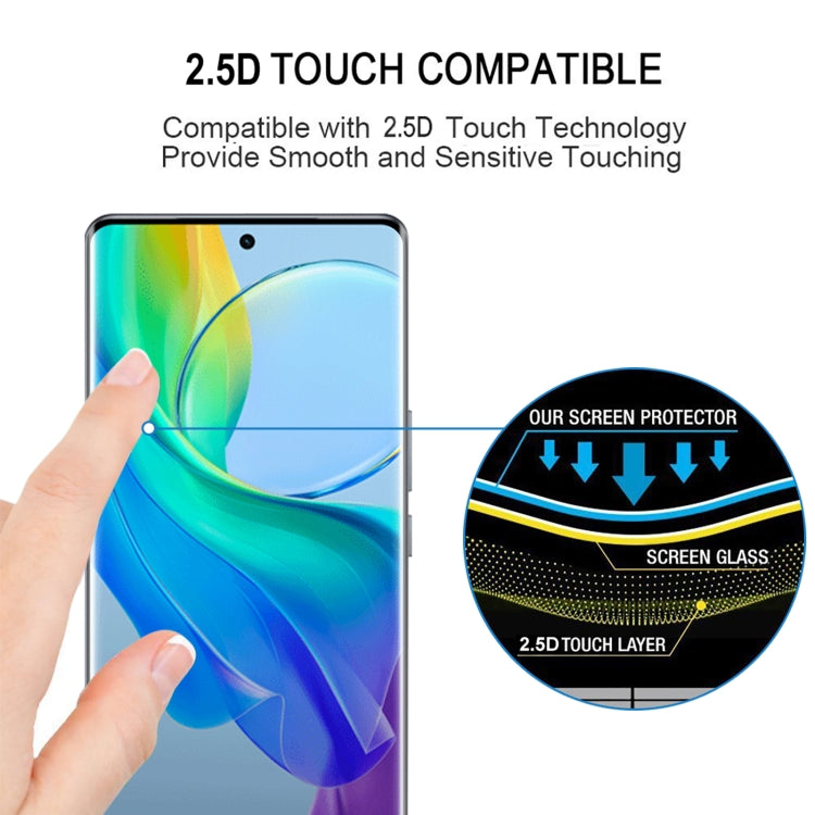 For vivo Y78+ 3D Curved Edge Full Screen Tempered Glass Film