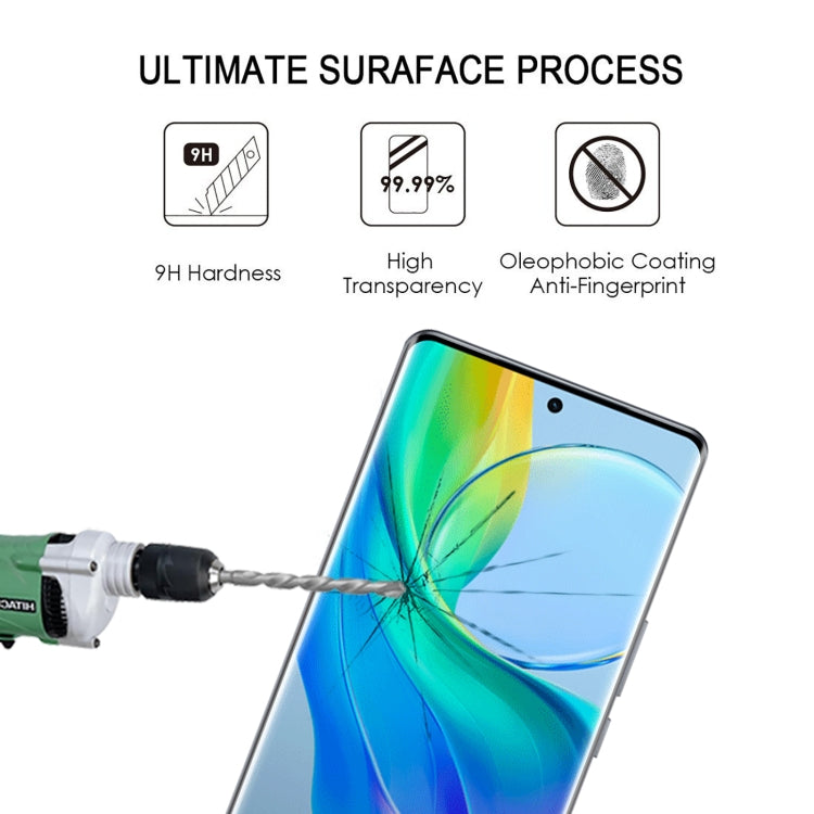 For vivo Y78+ 25pcs 3D Curved Edge Full Screen Tempered Glass Film