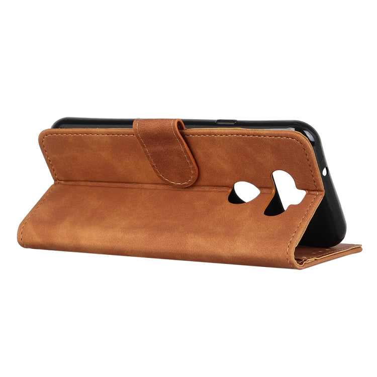 For LG K31 / Aristo 5 KHAZNEH Retro Texture PU + TPU Horizontal Flip Leather Case with Holder & Card Slots & Wallet