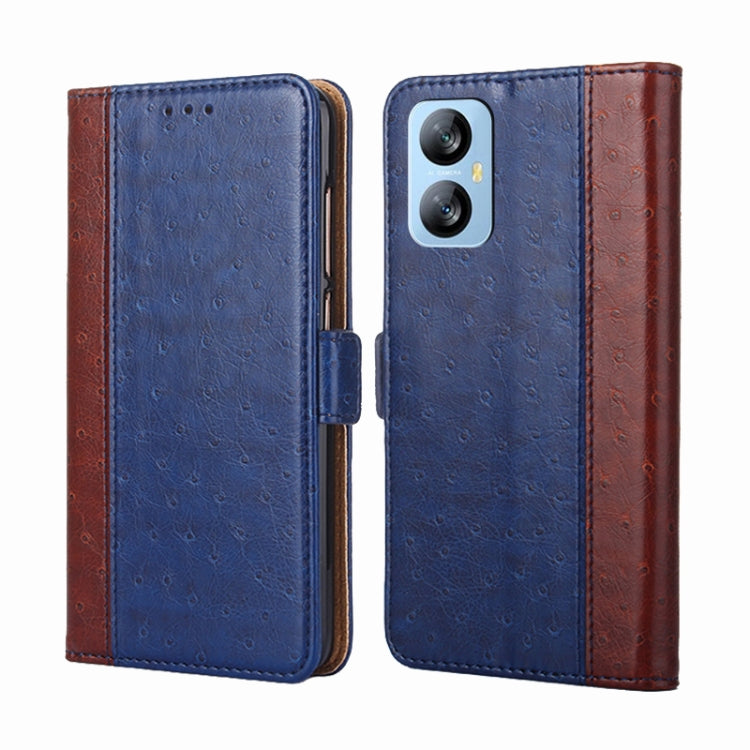 For Blackview A52 Ostrich Texture Flip Leather Phone Case