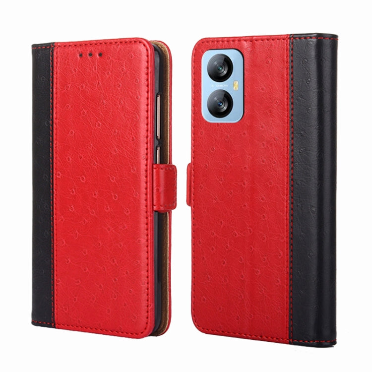 For Blackview A52 Ostrich Texture Flip Leather Phone Case