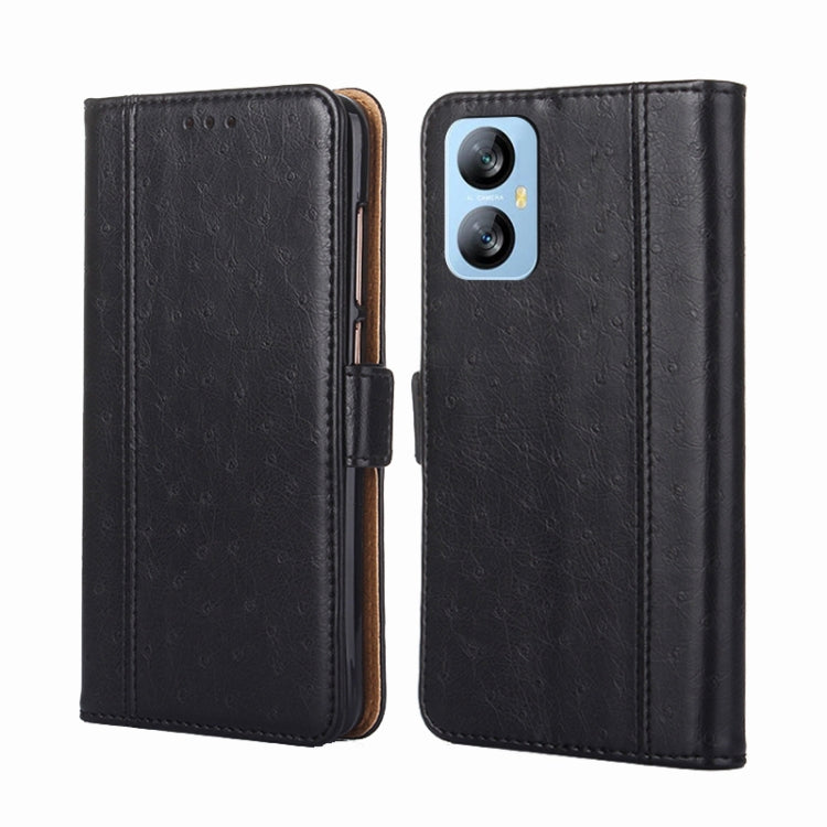 For Blackview A52 Ostrich Texture Flip Leather Phone Case