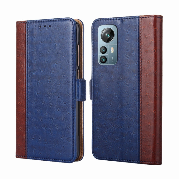 For Blackview A85 Ostrich Texture Flip Leather Phone Case