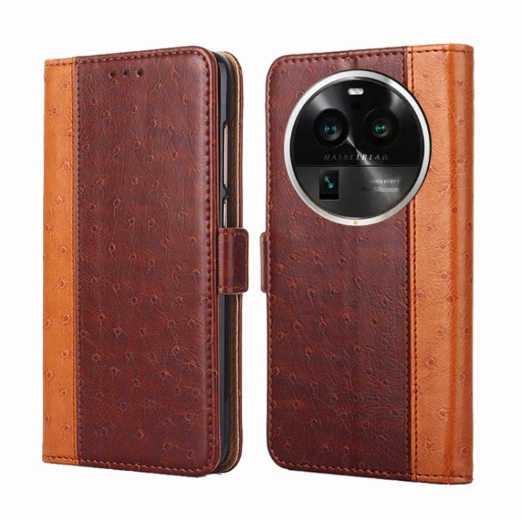 For OPPO Find X6 Pro 5G Ostrich Texture Flip Leather Phone Case