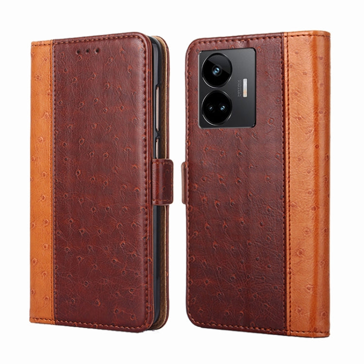 For Realme GT Neo5 Ostrich Texture Flip Leather Phone Case