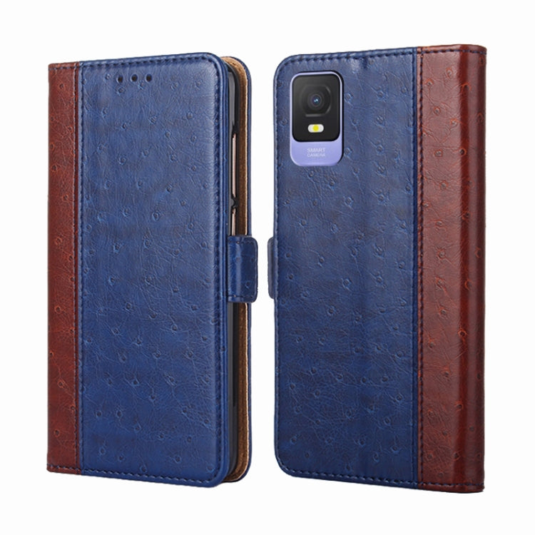 For TCL 403 Ostrich Texture Flip Leather Phone Case