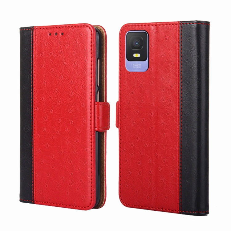 For TCL 403 Ostrich Texture Flip Leather Phone Case