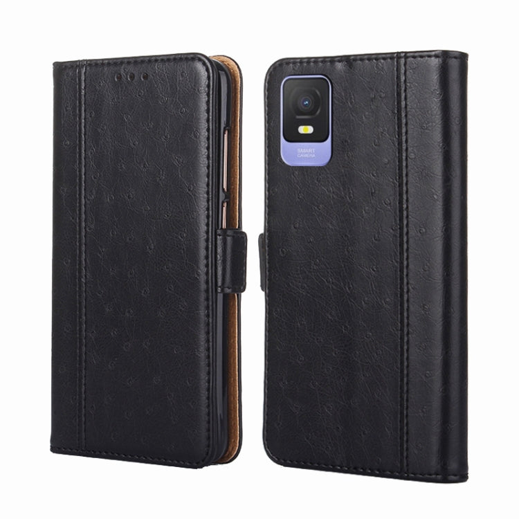 For TCL 403 Ostrich Texture Flip Leather Phone Case