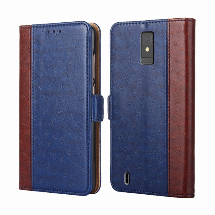 For ZTE Blade A32 Ostrich Texture Flip Leather Phone Case