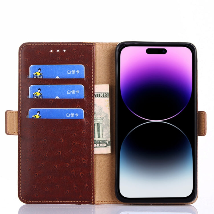 For Xiaomi Redmi Note 12 4G Global Ostrich Texture Flip Leather Phone Case