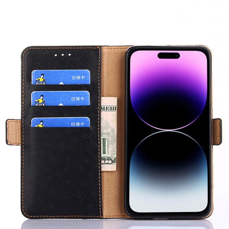 For Xiaomi Redmi Note 12 4G Global Ostrich Texture Flip Leather Phone Case