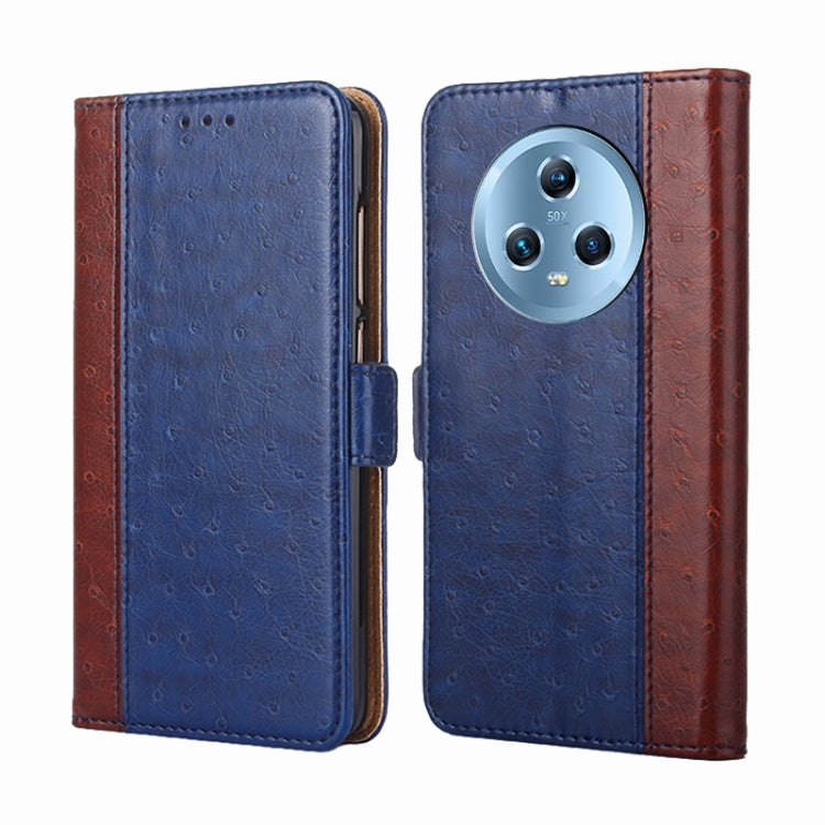 For Honor Magic5 Ostrich Texture Flip Leather Phone Case