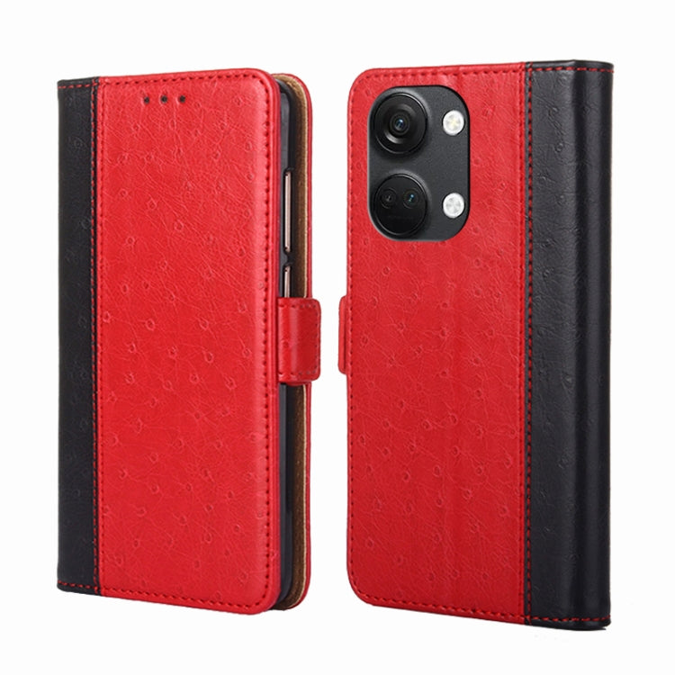 For OnePlus Ace 2V 5G Ostrich Texture Flip Leather Phone Case