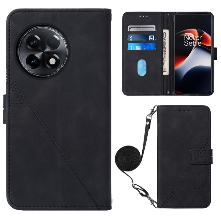 For OnePlus Ace 2 5G / 11R 5G Crossbody 3D Embossed Flip Leather Phone Case