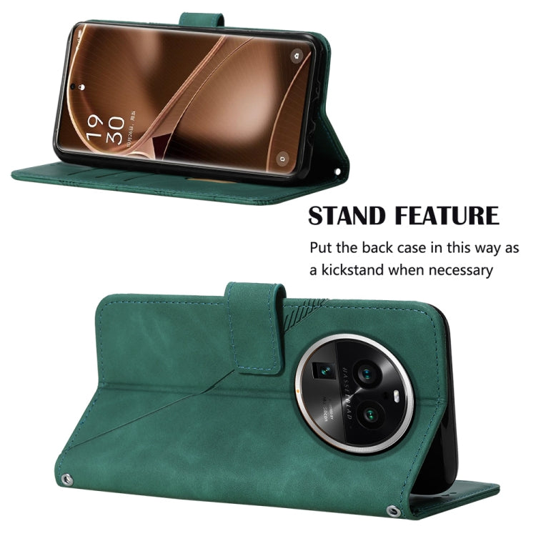 For OPPO Find X6 Pro Crossbody 3D Embossed Flip Leather Phone Case