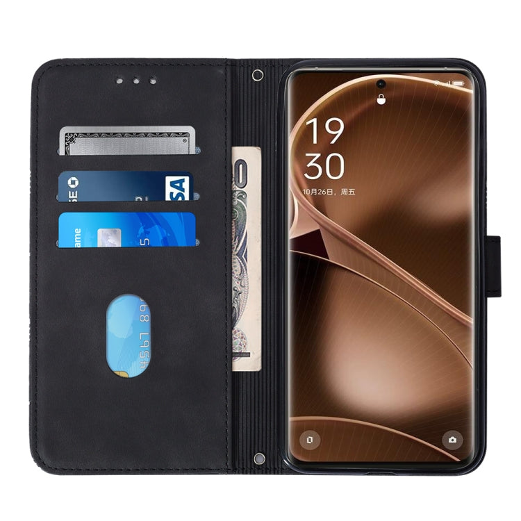 For OPPO Find X6 Pro Crossbody 3D Embossed Flip Leather Phone Case