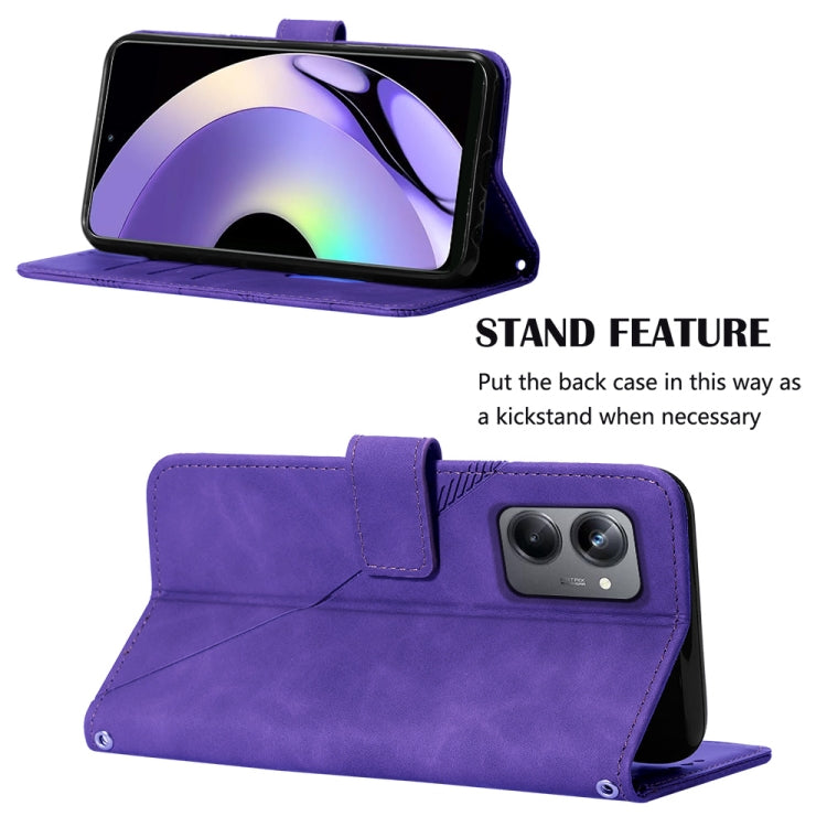 For Realme 10 Pro 5G Crossbody 3D Embossed Flip Leather Phone Case