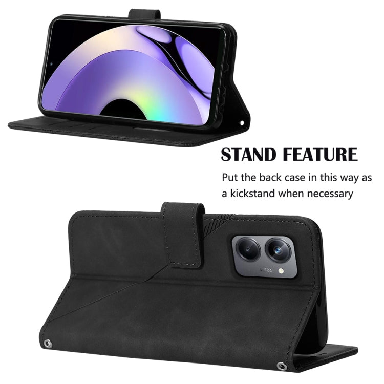 For Realme 10 Pro 5G Crossbody 3D Embossed Flip Leather Phone Case