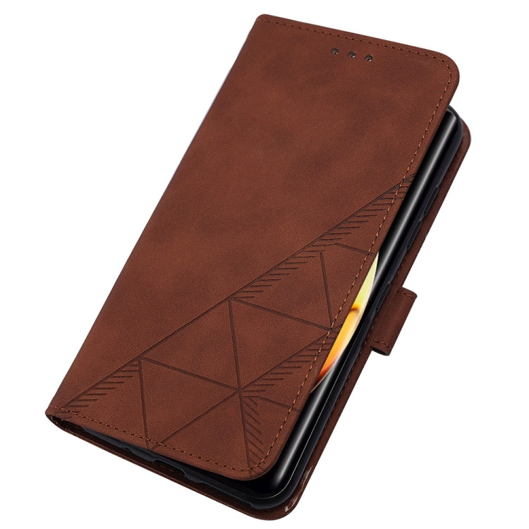 For Realme 10 Pro+ 5G Crossbody 3D Embossed Flip Leather Phone Case