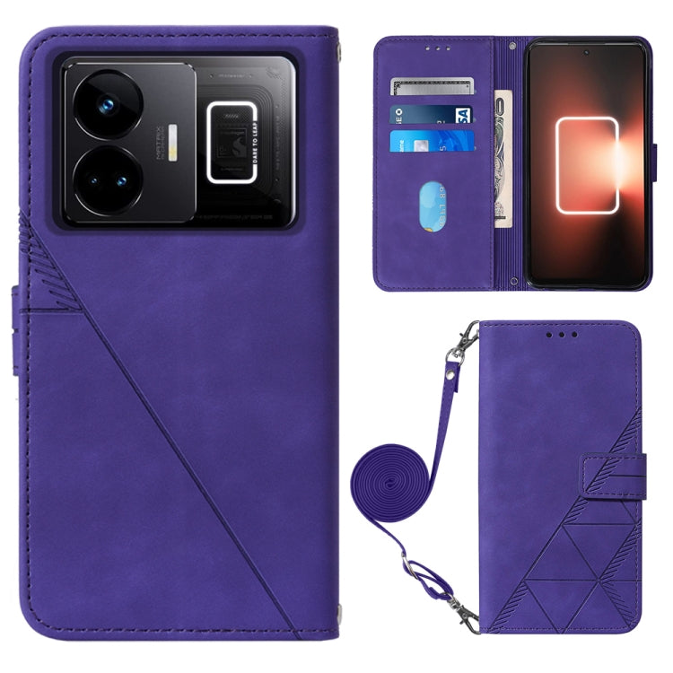 For Realme GT Neo 5  5G / GT 3 Crossbody 3D Embossed Flip Leather Phone Case
