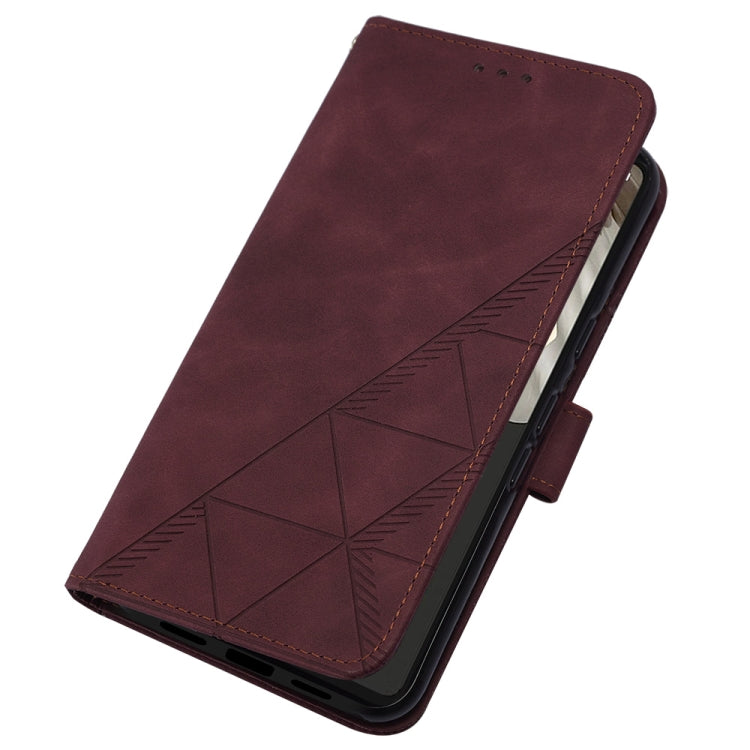 For Google Pixel 8 Crossbody 3D Embossed Flip Leather Phone Case