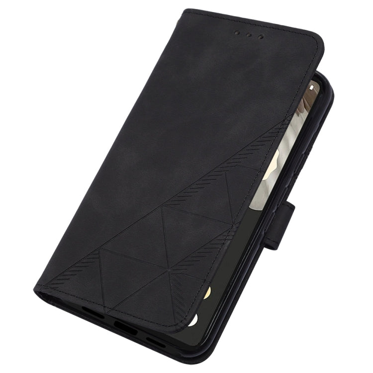 For Google Pixel 8 Crossbody 3D Embossed Flip Leather Phone Case