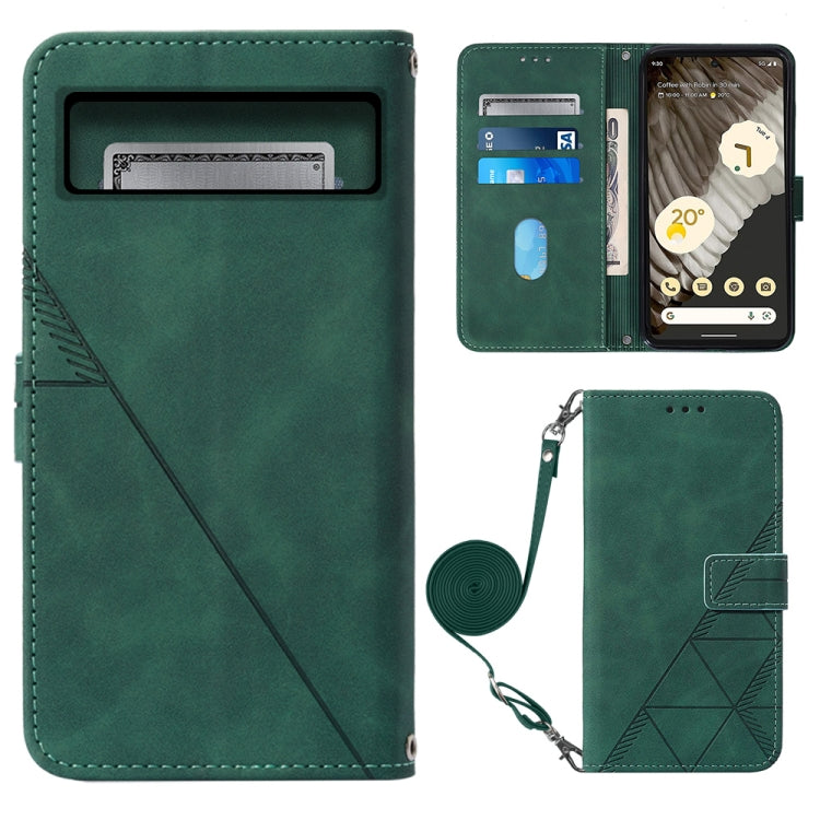 For Google Pixel 8 Pro Crossbody 3D Embossed Flip Leather Phone Case