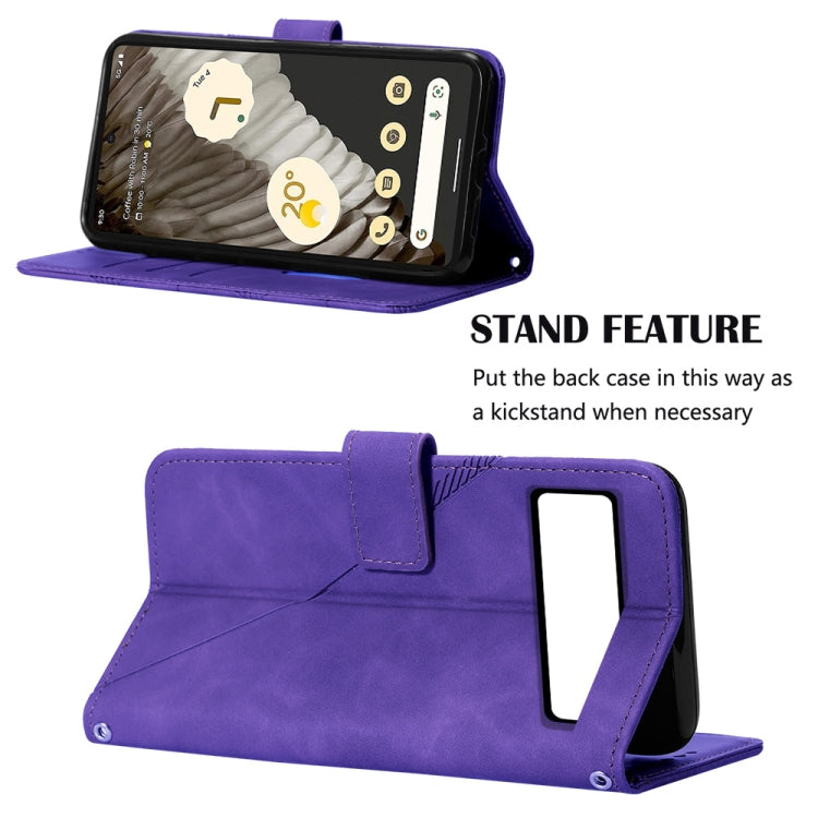 For Google Pixel 8 Pro Crossbody 3D Embossed Flip Leather Phone Case