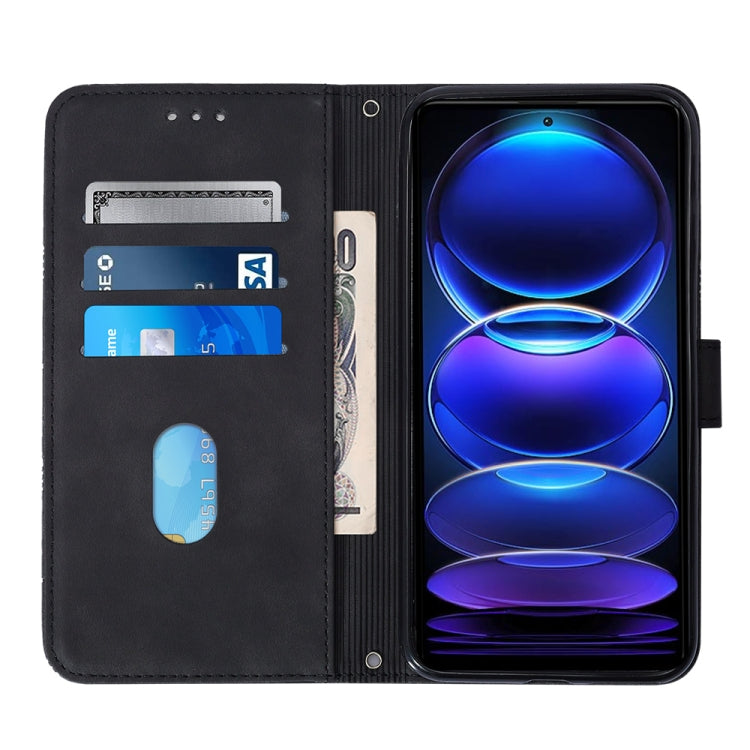 For Xiaomi Redmi Note 12 Pro+ 5G Global Crossbody 3D Embossed Flip Leather Phone Case