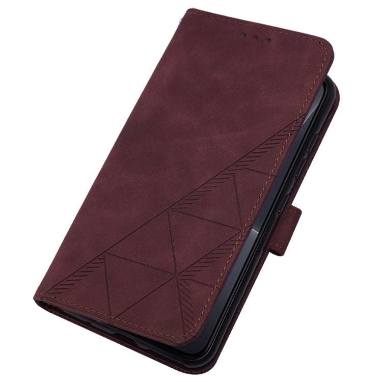 For Xiaomi 13 Crossbody 3D Embossed Flip Leather Phone Case