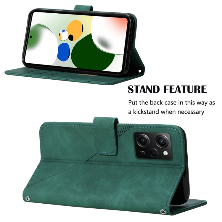 For Xiaomi Poco X5 Pro 5G Crossbody 3D Embossed Flip Leather Phone Case
