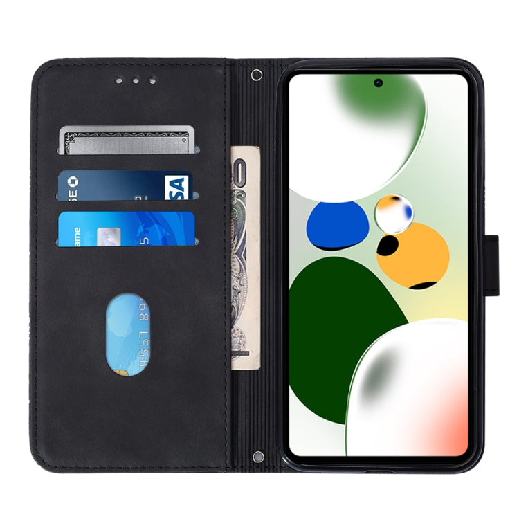 For Xiaomi Poco X5 Pro 5G Crossbody 3D Embossed Flip Leather Phone Case