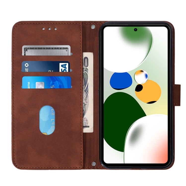 For Xiaomi Poco X5 Pro 5G Crossbody 3D Embossed Flip Leather Phone Case