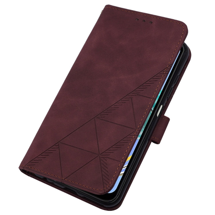 For Samsung Galaxy M14 5G Crossbody 3D Embossed Flip Leather Phone Case