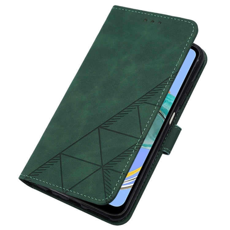 For Samsung Galaxy M14 5G Crossbody 3D Embossed Flip Leather Phone Case