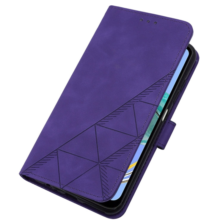 For Samsung Galaxy M14 5G Crossbody 3D Embossed Flip Leather Phone Case