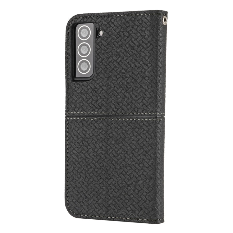 For Samsung Galaxy S23+ 5G Woven Texture Stitching Magnetic Leather Phone Case