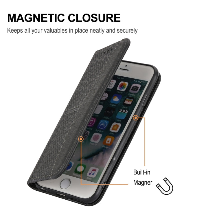 For Samsung Galaxy S23+ 5G Woven Texture Stitching Magnetic Leather Phone Case