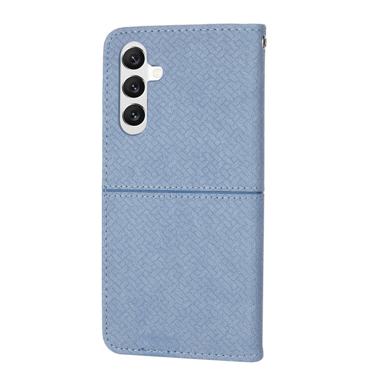 For Samsung Galaxy A14 5G Woven Texture Stitching Magnetic Leather Phone Case