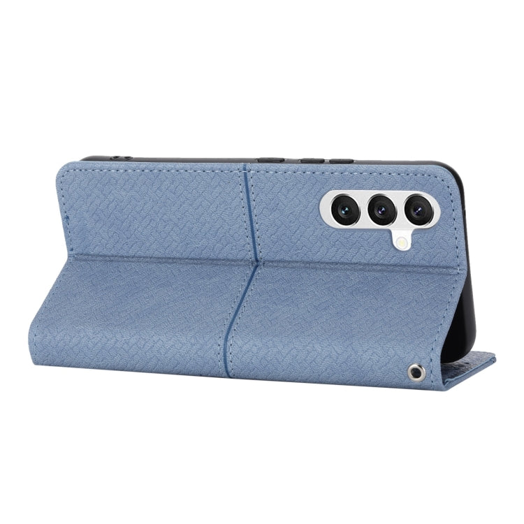 For Samsung Galaxy A14 5G Woven Texture Stitching Magnetic Leather Phone Case