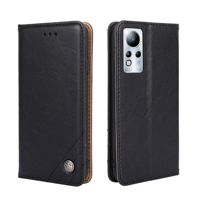 For Infinix Note 11 Non-Magnetic Retro Texture Leather Phone Case