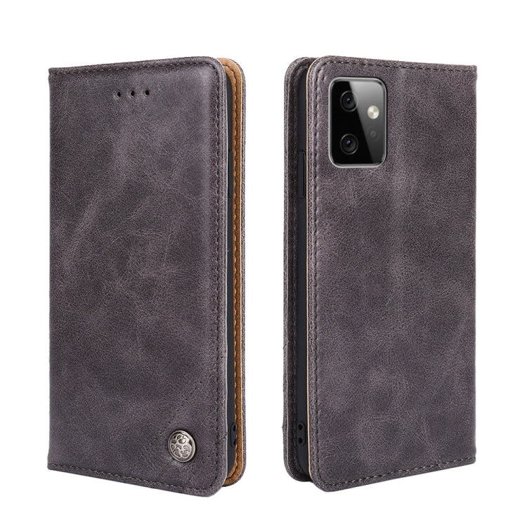 For Motorola Moto G Power 2023 Non-Magnetic Retro Texture Leather Phone Case