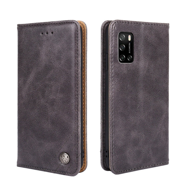 For Rakuten Big S Non-Magnetic Retro Texture Leather Phone Case