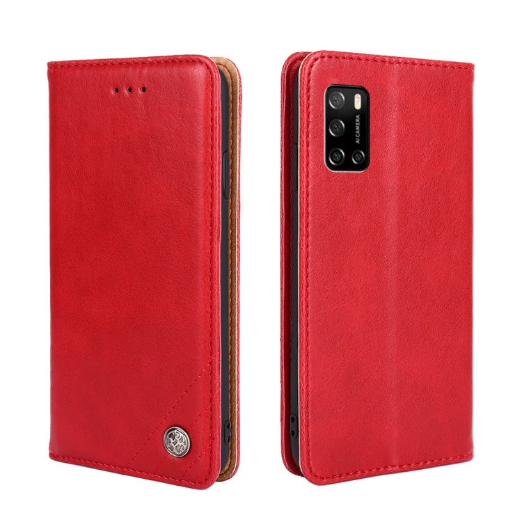 For Rakuten Big S Non-Magnetic Retro Texture Leather Phone Case