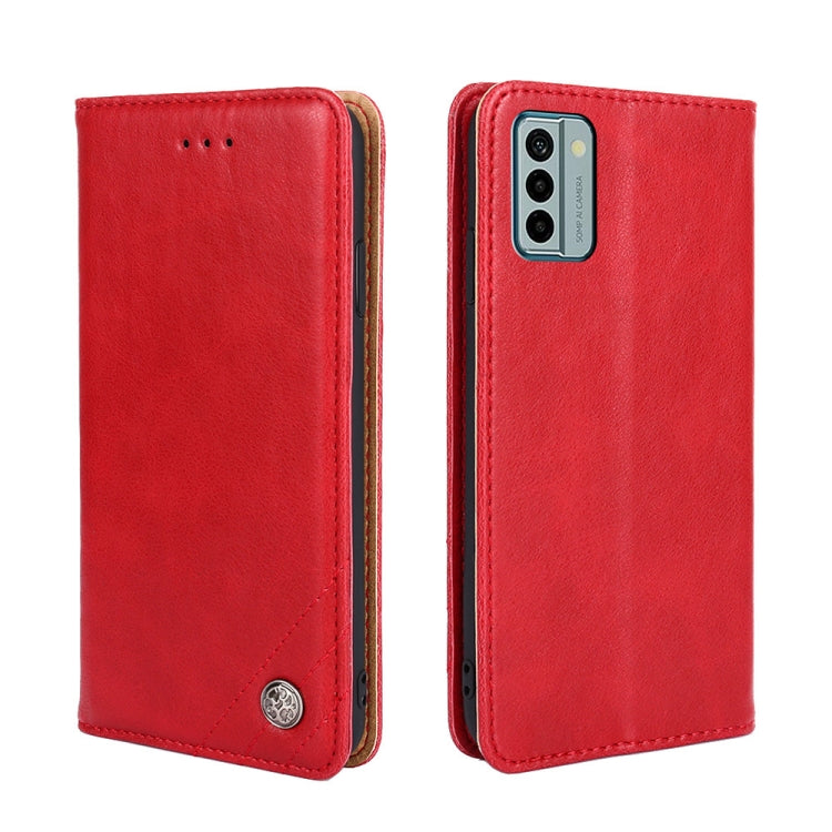 For Nokia G22 Non-Magnetic Retro Texture Leather Phone Case