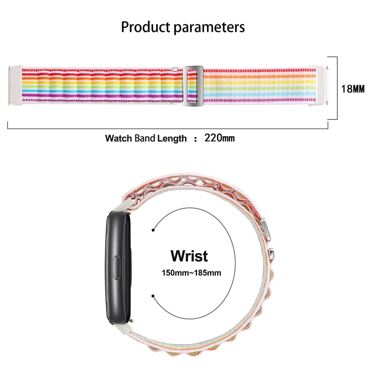 For Huawei Band 7 Loop Nylon Watch Band