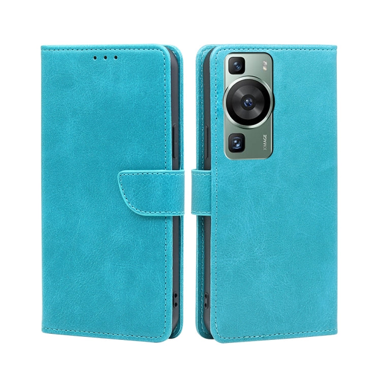 For Huawei P60 / P60 Pro Calf Texture Buckle Flip Leather Phone Case