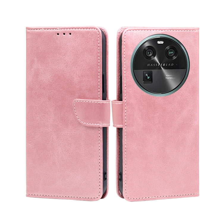 For OPPO Find X6 5G Calf Texture Buckle Flip Leather Phone Case